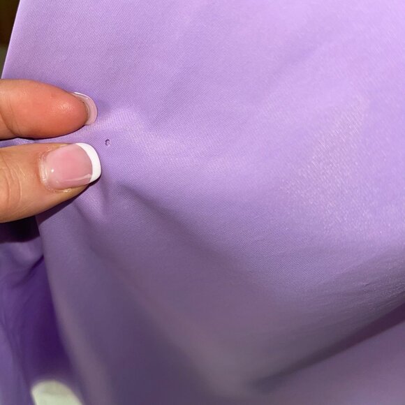 Lucie Ann Vintage Womens Nightgown Size Small Lavender Lace Tie Front - Picture 6 of 14